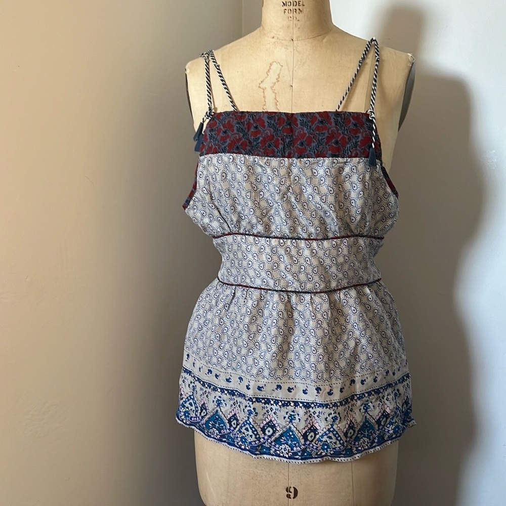 Free People silk tank top
